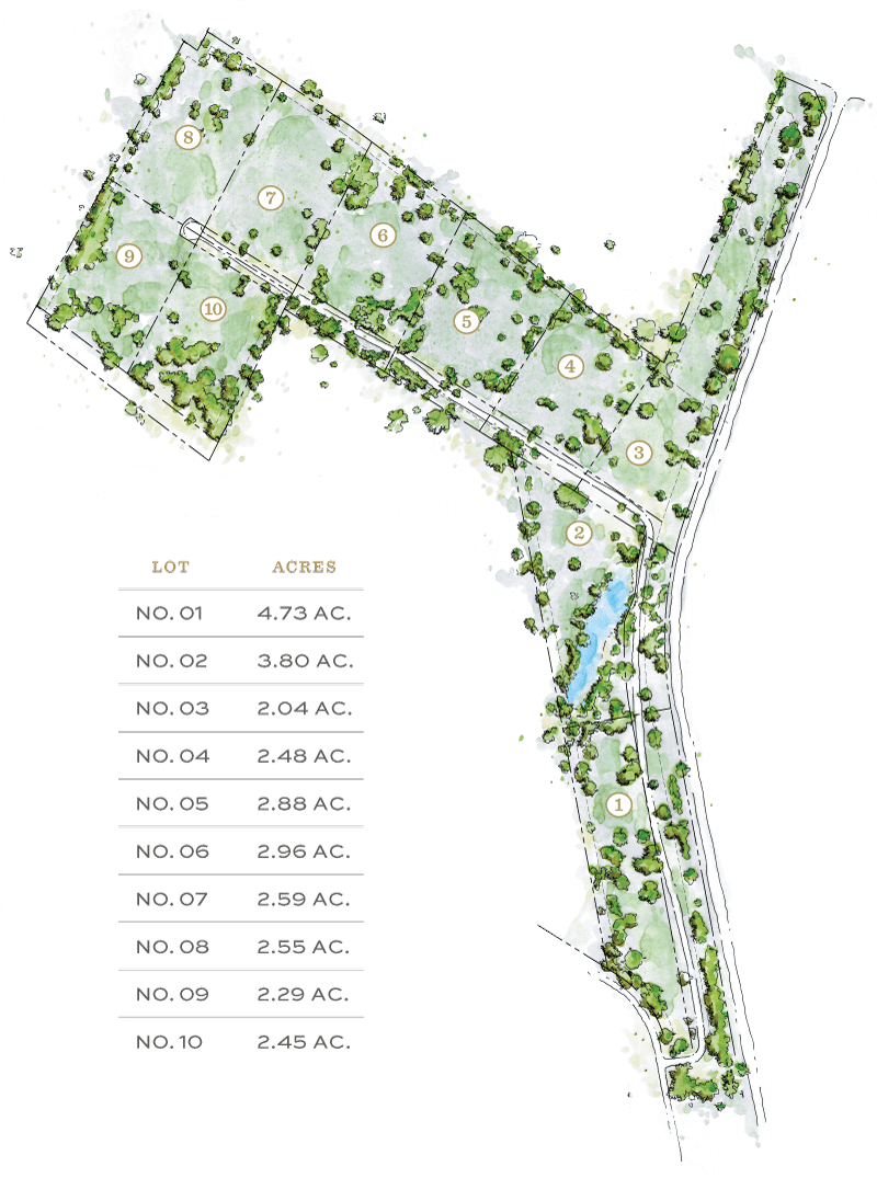 The Thicket Acreage and Map
