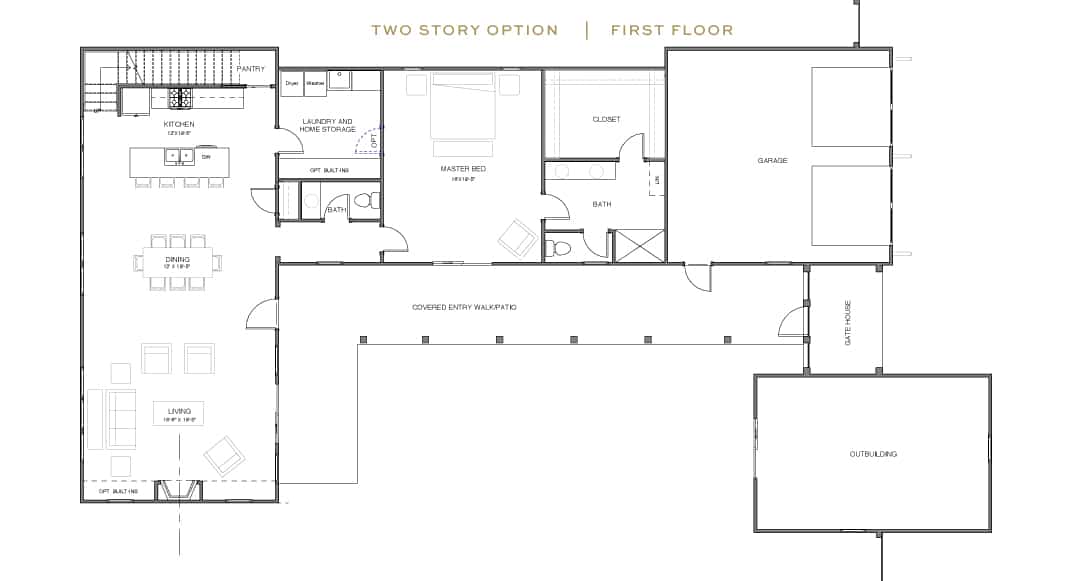 Atria II Floorplan, First Story Plan
