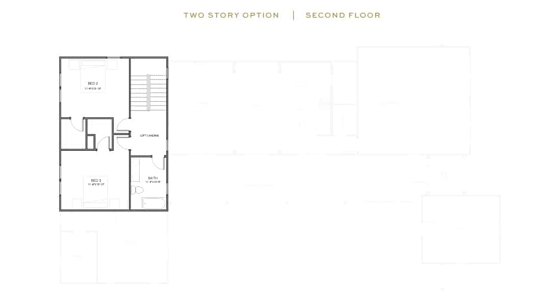 The Hortus II floorplan, second floor plan
