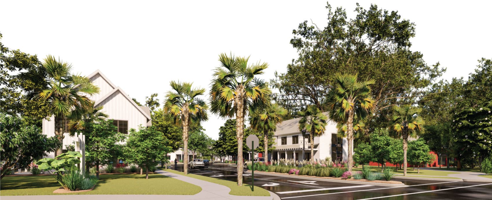 Streetscape Rendering of Hayes Park