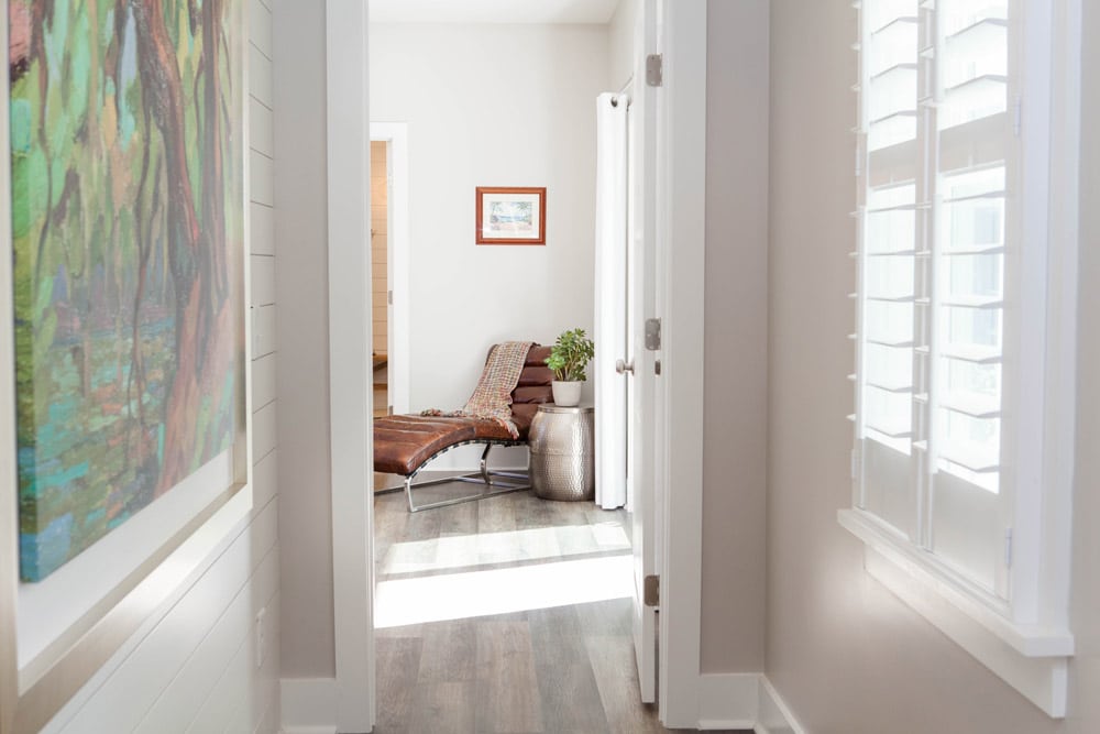 Hallway photo between the living room and master bedroom of the Atria floorplan of the Domus Collection at Nexton