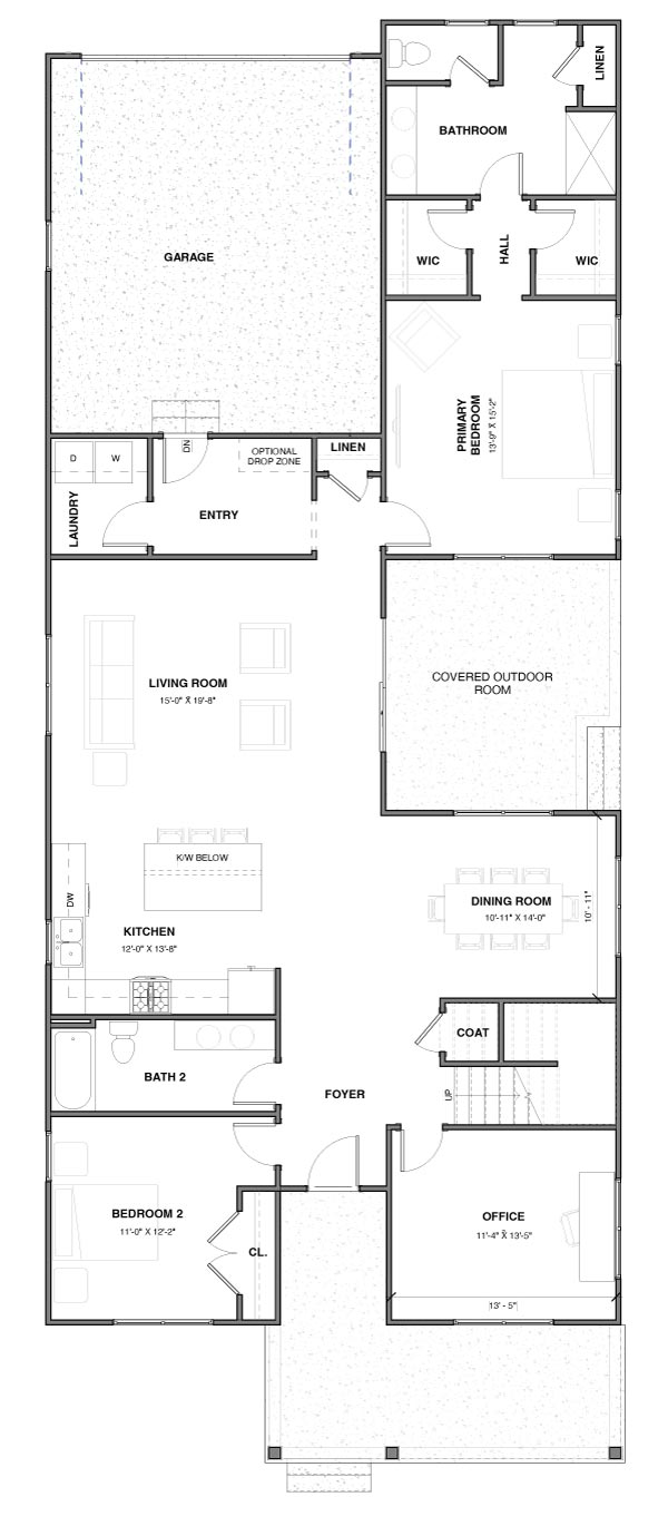 The Nash first floor plan