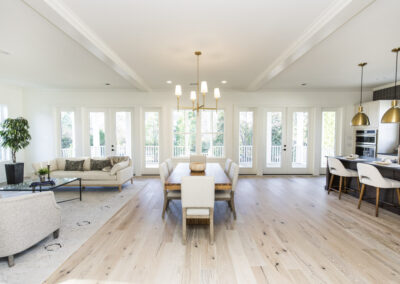 The dining room of the Warf, a Build On Your Lot plan.