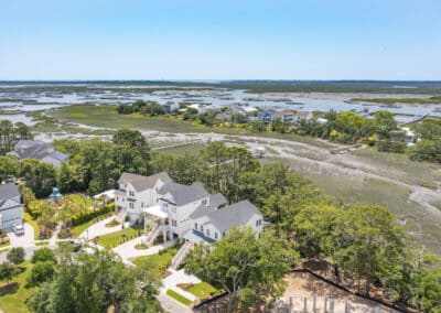 The Wailer aerial view overlooking marsh